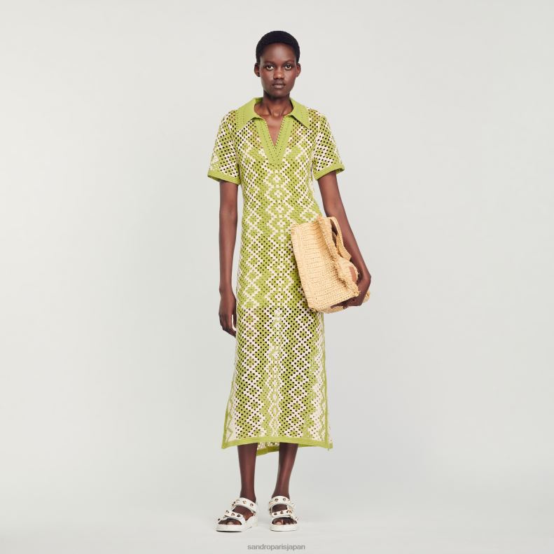 【SANDRO】スパンコール カットアウト ワンピース ドレス SANDRO sandro(サンドロ) ワンピース(レディース) - 海外通販のBUYMA