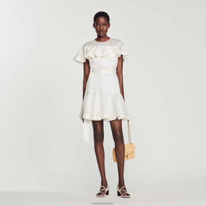 フランス発 Sandro ボタンがアクセント! ショート デニム ドレス Sandro Paris Japan - 最高級のファッション