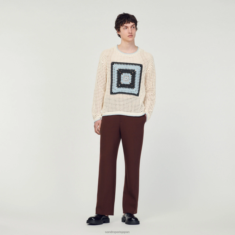 ［国内発送］ SANDRO★メンズ SANDRO ジップアップ シャツ | ブルー | FARFETCH JP