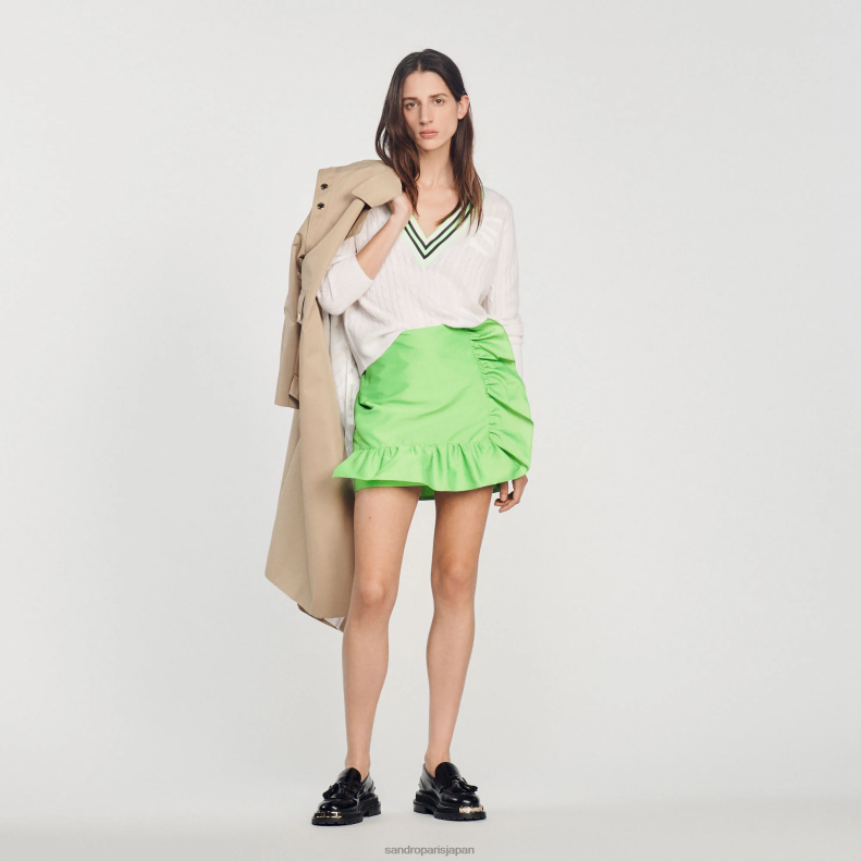 関税・送料込み!【国内発送】SANDRO Short Pleated ワンピース ワンピース(6471650)9号・ネイビー｜フォーマルメッセージ