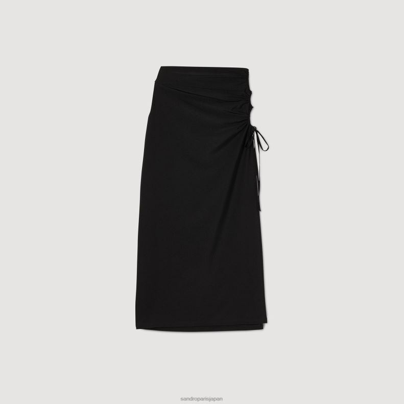 jp Sandro Paris 女性 サロンスカート 黒 20D4B261 衣服