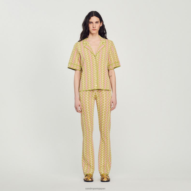 jp Sandro Paris 女性 パターンニットカーディガン マルチカラー 20D4B270 衣服