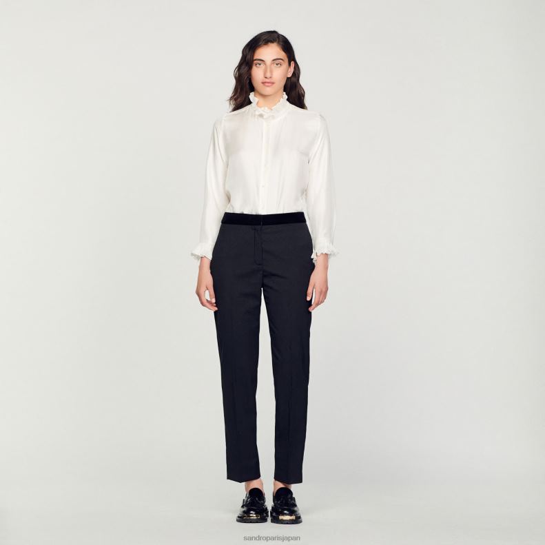 jp Sandro Paris 女性 クラシックパンツ 一色 20D4B282 衣服