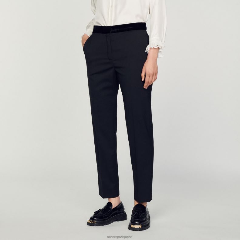 jp Sandro Paris 女性 クラシックパンツ 一色 20D4B282 衣服