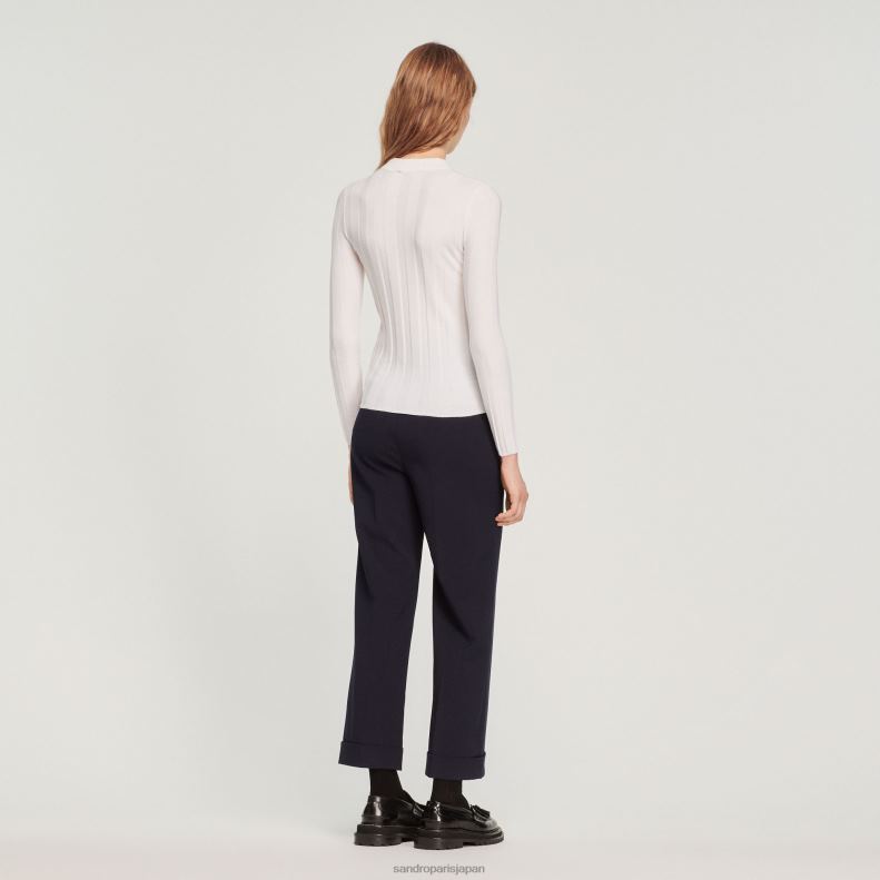 jp Sandro Paris 女性 ニットセーター 生成り 20D4B360 衣服