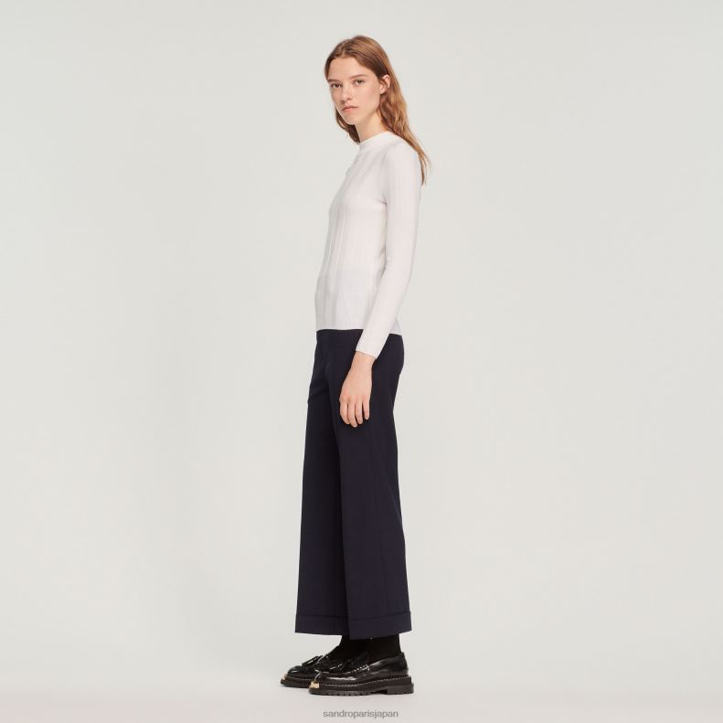 jp Sandro Paris 女性 ニットセーター 生成り 20D4B360 衣服
