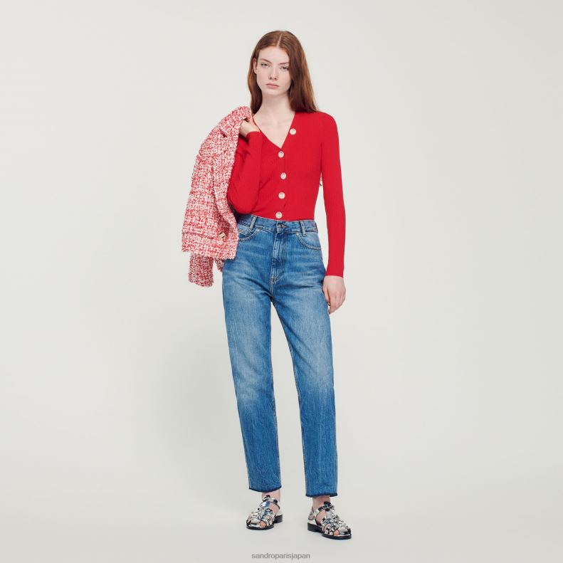 jp Sandro Paris 女性 ニットカーディガン 一色 20D4B361 衣服