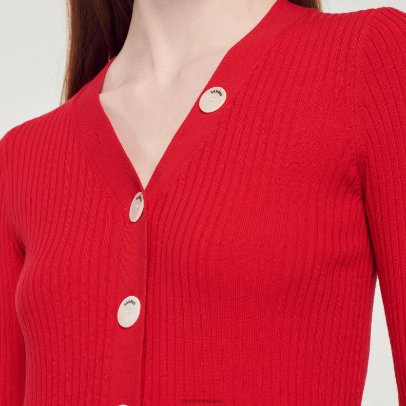 jp Sandro Paris 女性 ニットカーディガン 一色 20D4B361 衣服