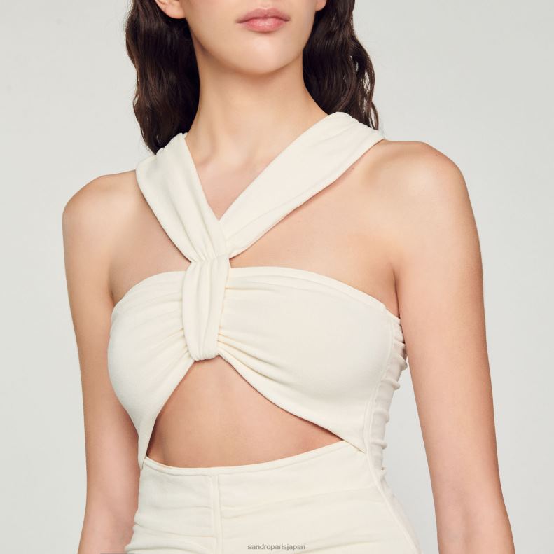 jp Sandro Paris 女性 ニットドレス 生成り 20D4B368 衣服
