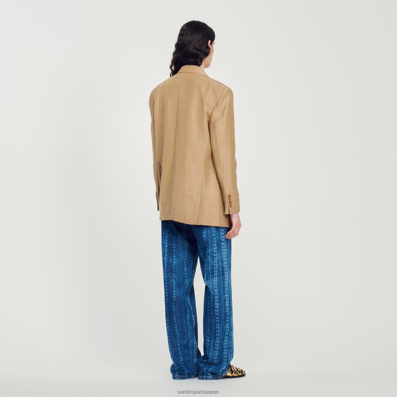 jp Sandro Paris 女性 テーラードジャケット テレ 20D4B379 衣服