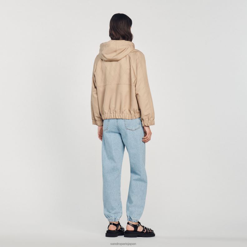 jp Sandro Paris 女性 フード付きパーカー ベージュ 20D4B406 衣服