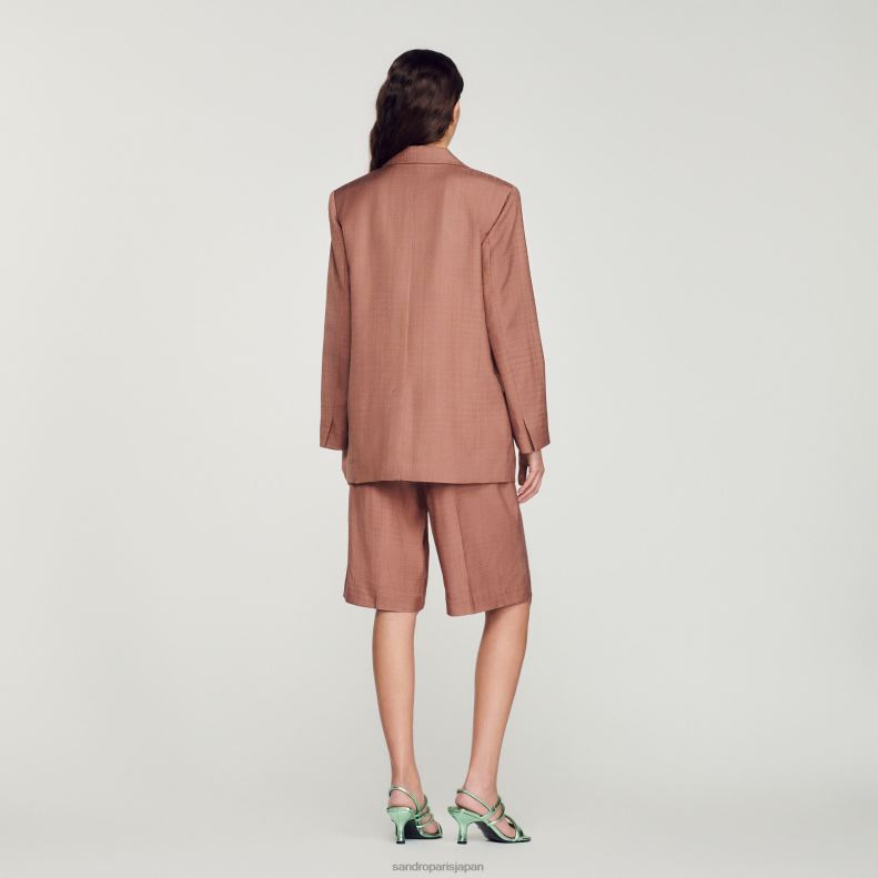jp Sandro Paris 女性 テーラードジャケット 粘土 20D4B420 衣服