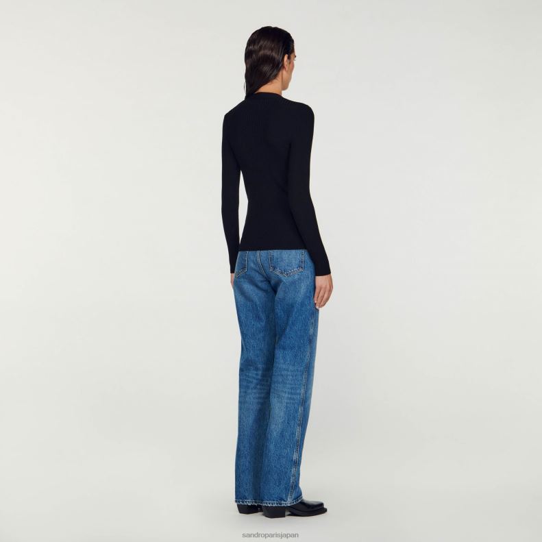 jp Sandro Paris 女性 ニットカーディガン 黒 20D4B428 衣服