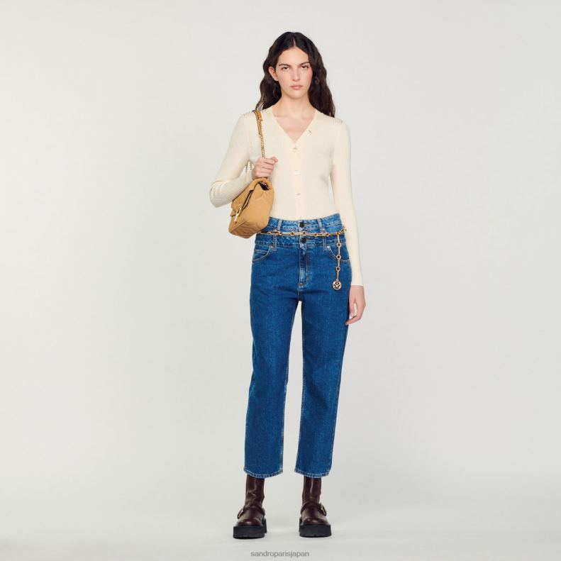 jp Sandro Paris 女性 ニットカーディガン 生成り 20D4B433 衣服