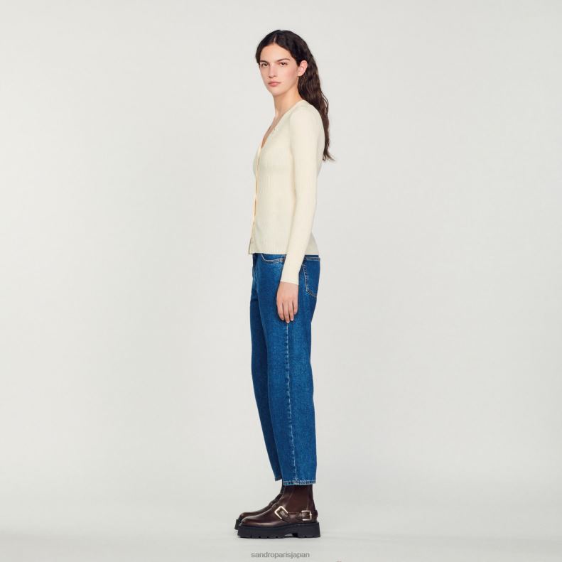 jp Sandro Paris 女性 ニットカーディガン 生成り 20D4B433 衣服