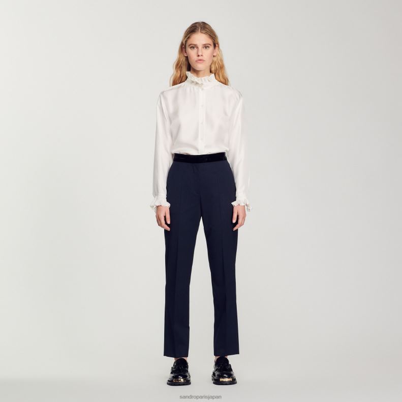 jp Sandro Paris 女性 クラシックパンツ ディープブルー 20D4B440 衣服