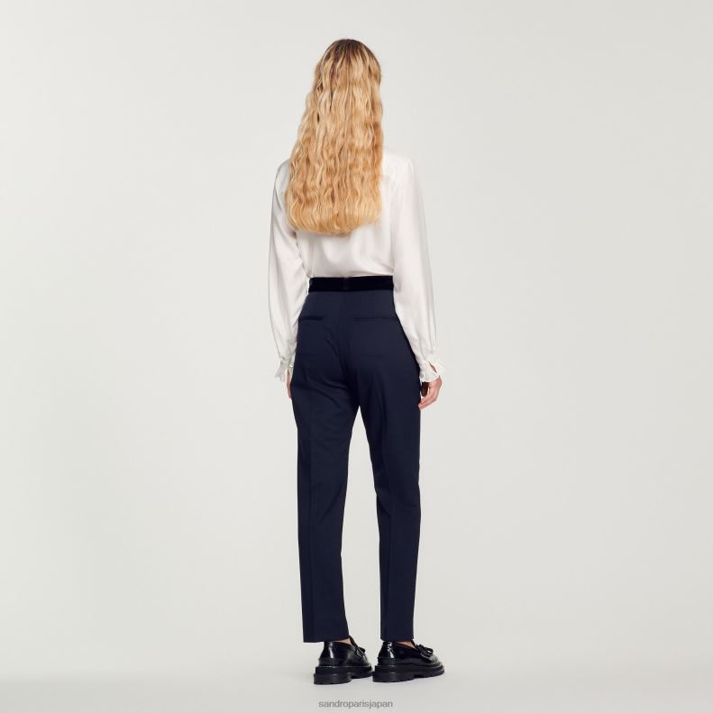 jp Sandro Paris 女性 クラシックパンツ ディープブルー 20D4B440 衣服