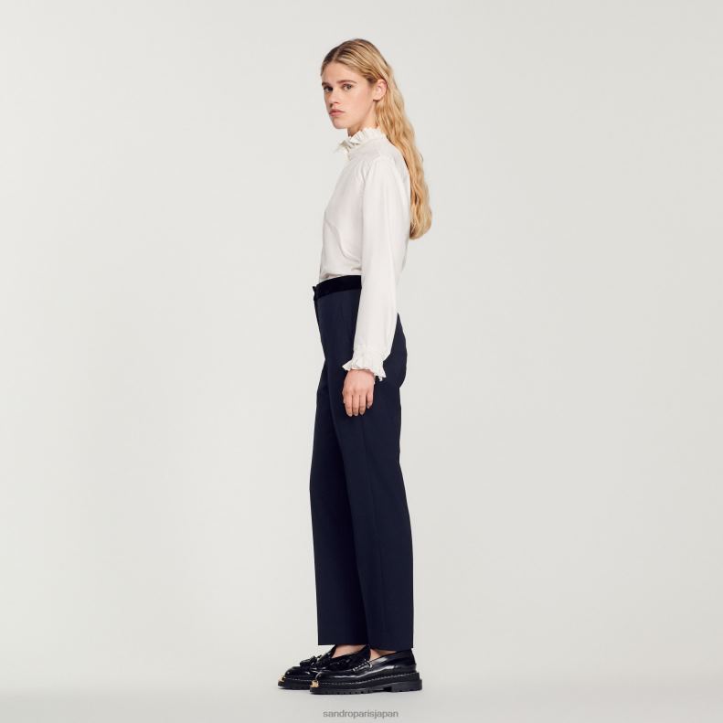 jp Sandro Paris 女性 クラシックパンツ ディープブルー 20D4B440 衣服