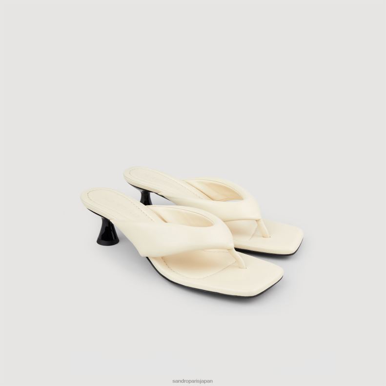 jp Sandro Paris 女性 トゥポストミュール 生成り 20D4B461 履物