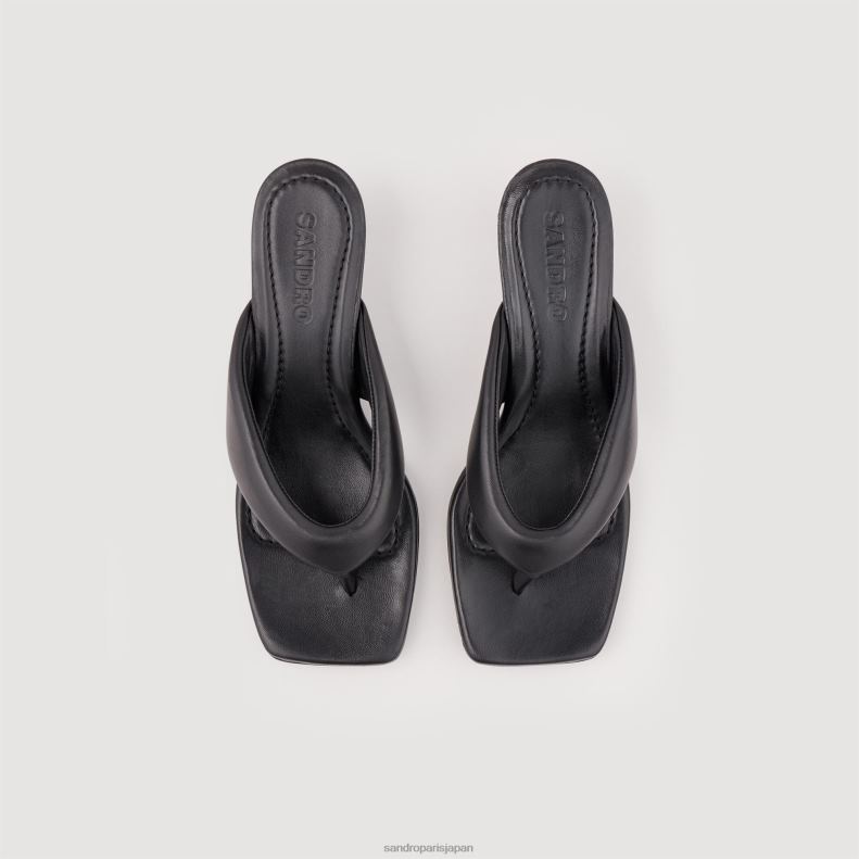 jp Sandro Paris 女性 トゥポストミュール 黒 20D4B462 履物