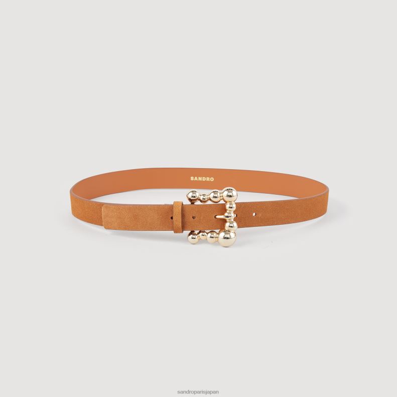 jp Sandro Paris 女性 スエードベルト カラメル 20D4B504 アクセサリー