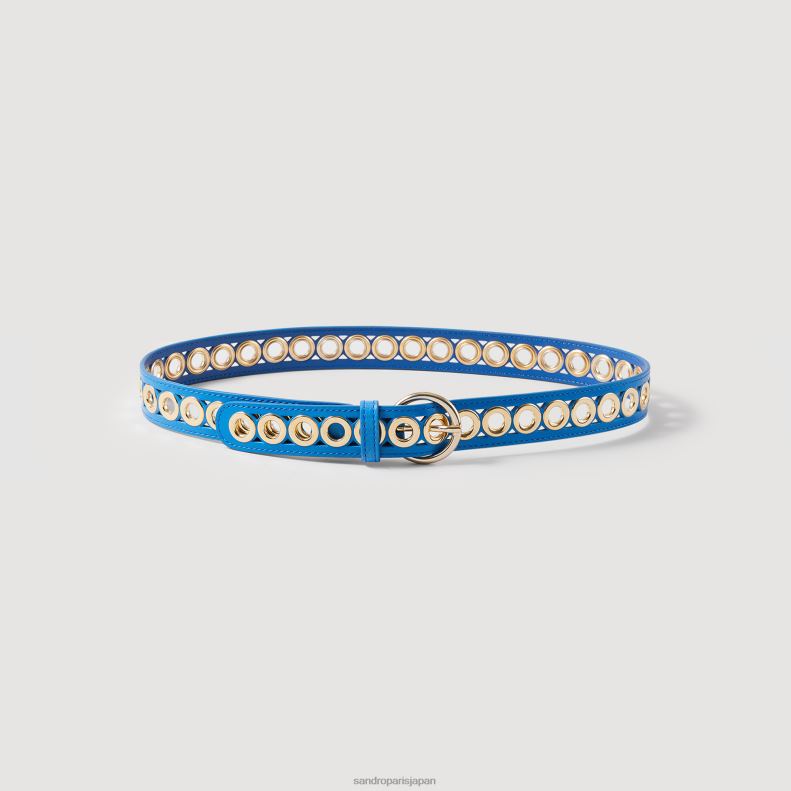 jp Sandro Paris 女性 革ベルト 青 20D4B513 アクセサリー
