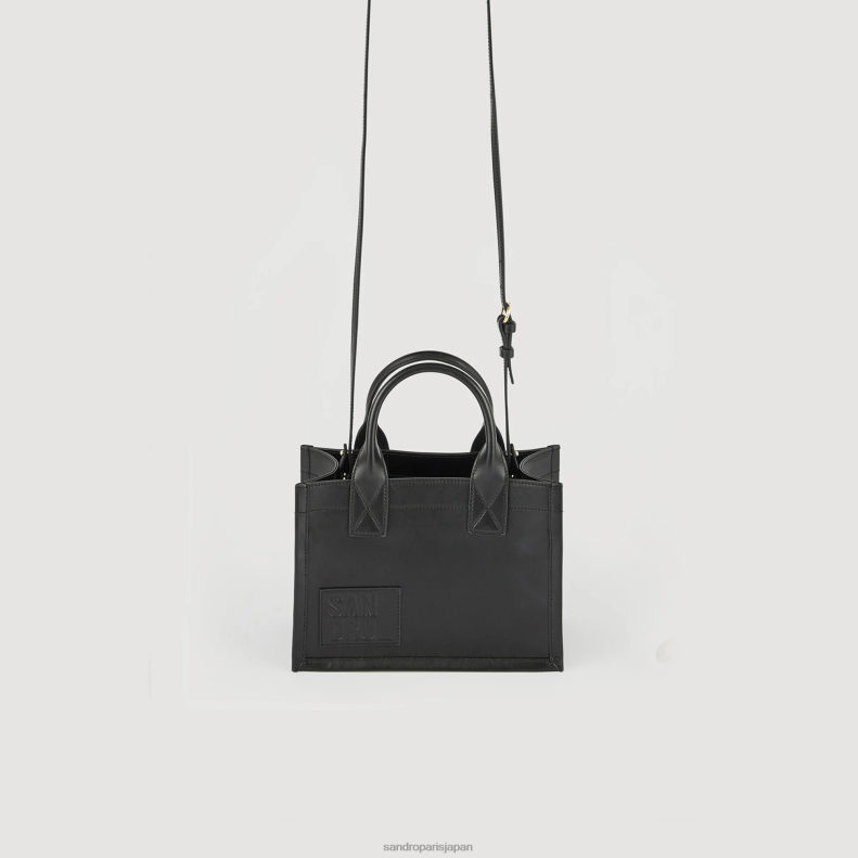 jp Sandro Paris 女性 スモールレザーのカスバトート 黒 20D4B524 アクセサリー