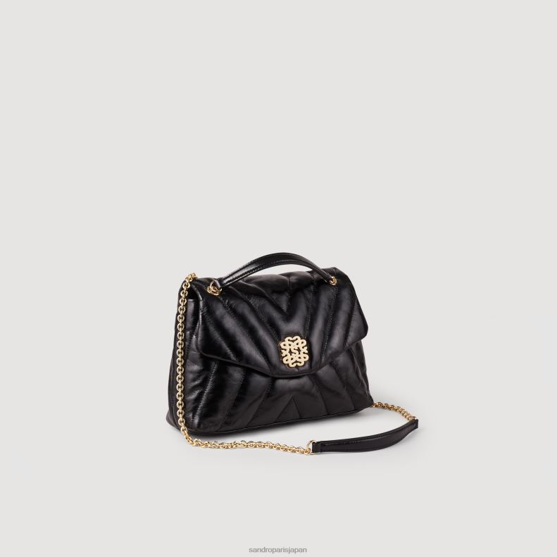jp Sandro Paris 女性 ミラ キルティングレザーバッグ 黒 20D4B531 アクセサリー