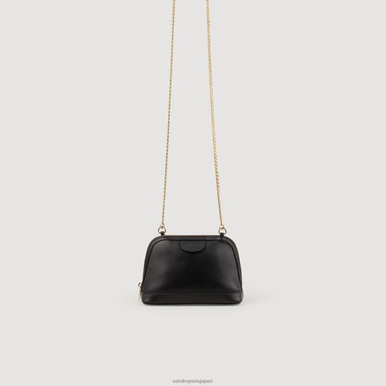 jp Sandro Paris 女性 スムースレザーリッタバッグ 黒 20D4B538 アクセサリー