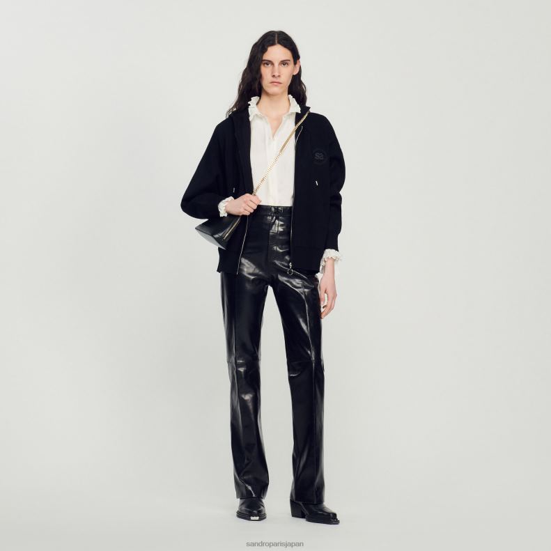 jp Sandro Paris 女性 スムースレザーリッタバッグ 黒 20D4B538 アクセサリー