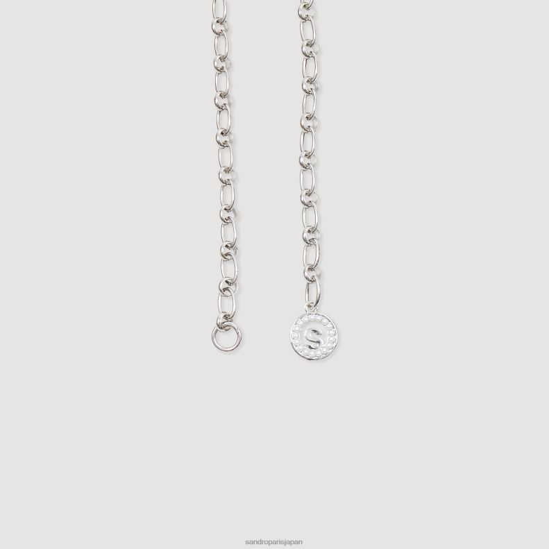 jp Sandro Paris 女性 チェーンリンクベルト 銀 20D4B560 アクセサリー