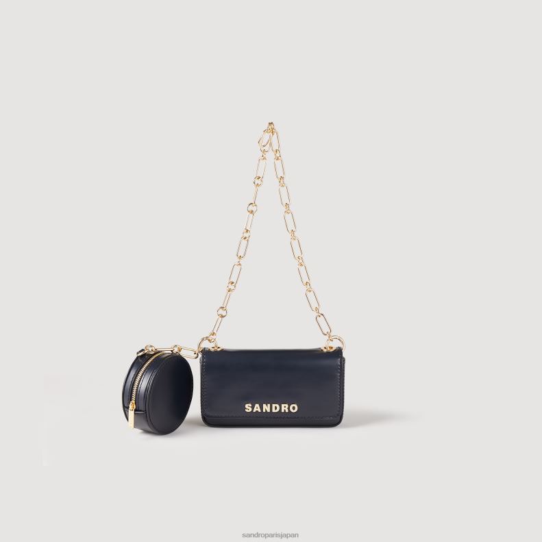 jp Sandro Paris 女性 チェーンストラップ付きトーテモバッグ 黒 20D4B566 アクセサリー