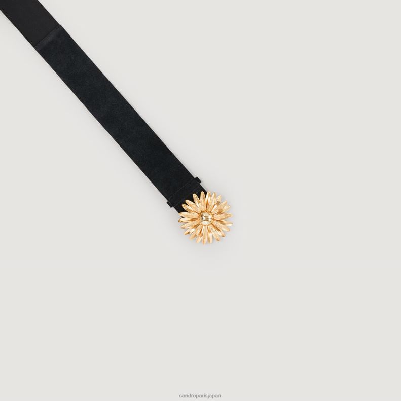 jp Sandro Paris 女性 革ベルト 黒 20D4B569 アクセサリー