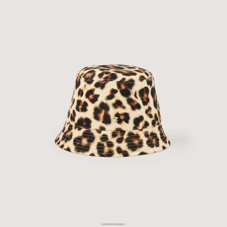 jp Sandro Paris 女性 リバーシブルヒョウ柄ハット ベージュ/ブラック 20D4B580 アクセサリー