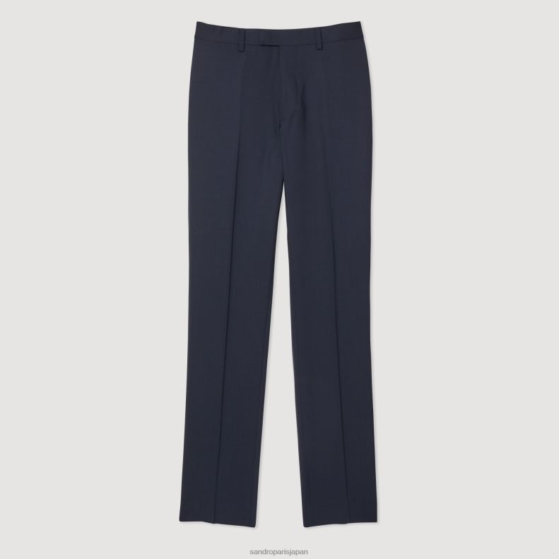 jp Sandro Paris 男性 スーツのズボン ネイビーブルー 20D4B612 衣服