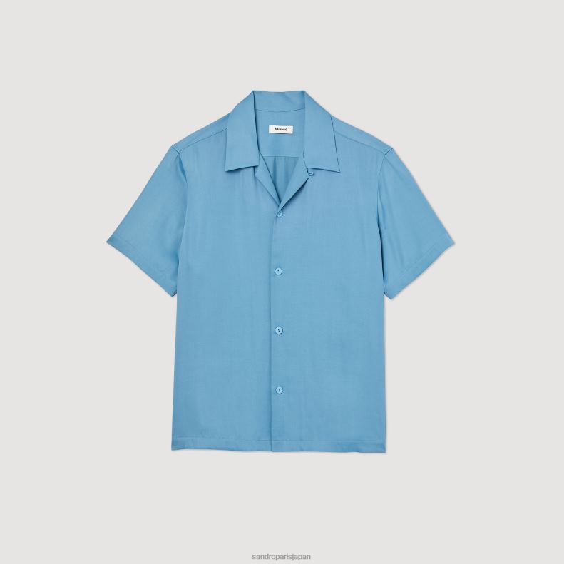 jp Sandro Paris 男性 半袖シャツ 一色 20D4B734 衣服