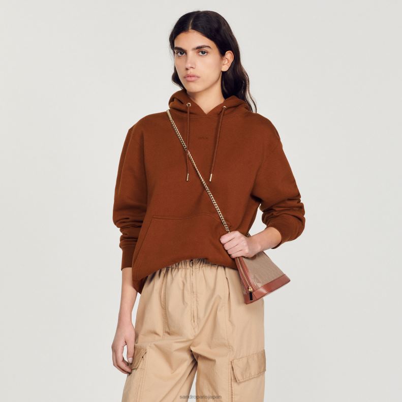 jp Sandro Paris 女性 刺繍入りパーカー 一色 20D4B759 衣服
