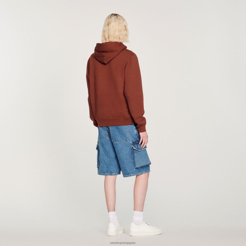 jp Sandro Paris 女性 刺繍入りパーカー 一色 20D4B759 衣服