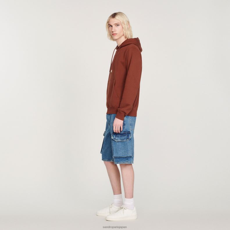 jp Sandro Paris 女性 刺繍入りパーカー 一色 20D4B759 衣服