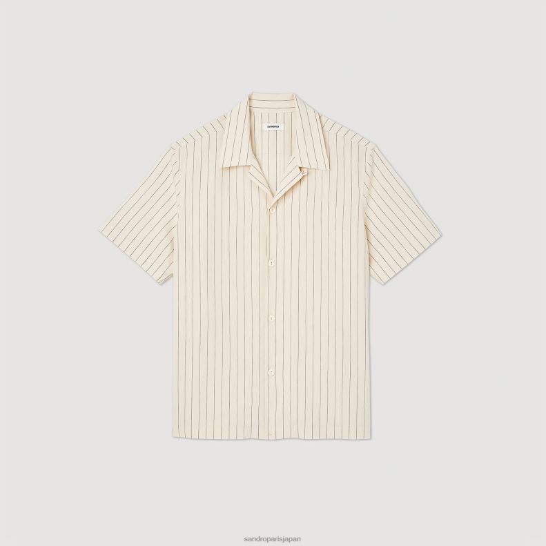 jp Sandro Paris 男性 半袖シャツ ベージュ 20D4B784 衣服