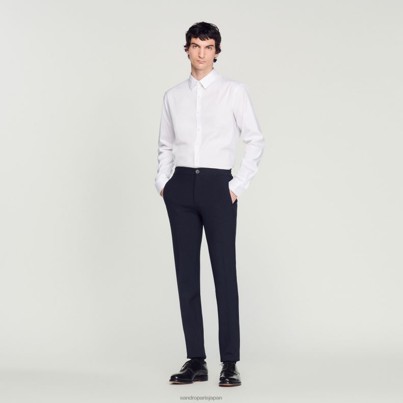 jp Sandro Paris 男性 ジャージパンツ ネイビーブルー 20D4B785 衣服