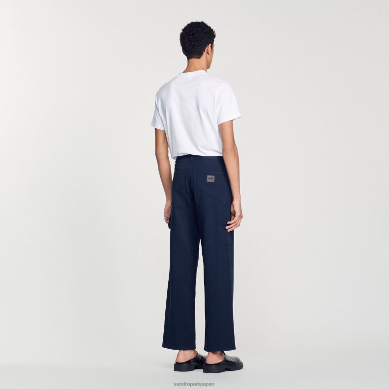 jp Sandro Paris 男性 大工のズボン ダークネイビー 20D4B815 衣服