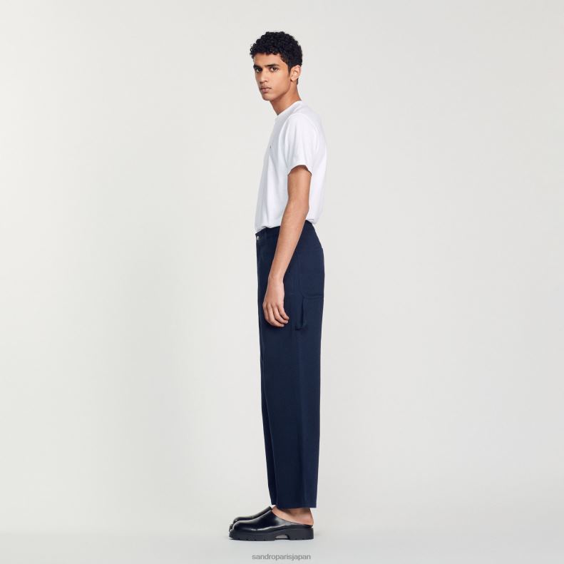 jp Sandro Paris 男性 大工のズボン ダークネイビー 20D4B815 衣服