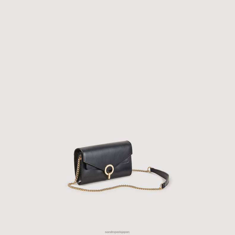 jp Sandro Paris 女性 yzaポケットクラッチバッグ 黒 20D4B511 アクセサリー