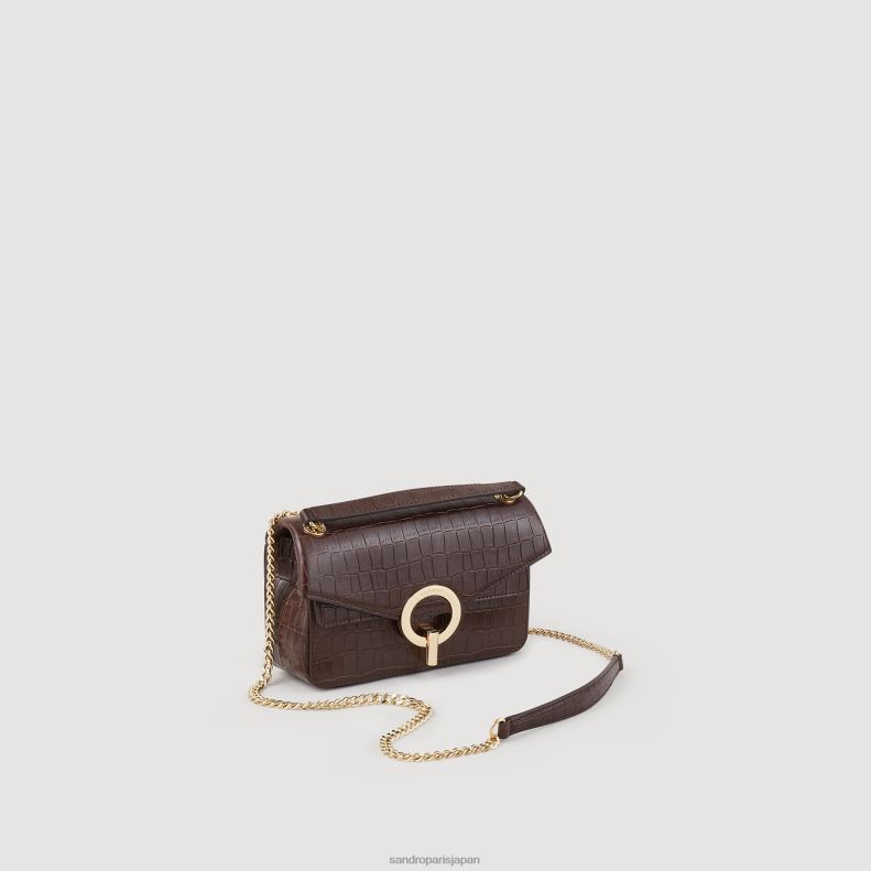 jp Sandro Paris 女性 yzaバッグ、スモールモデル 茶色 20D4B529 アクセサリー