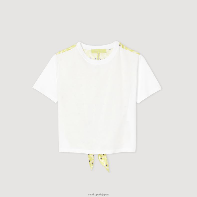 jp Sandro Paris 女性 スタープリント Tシャツ 黄色/紫 20D4B160 衣服