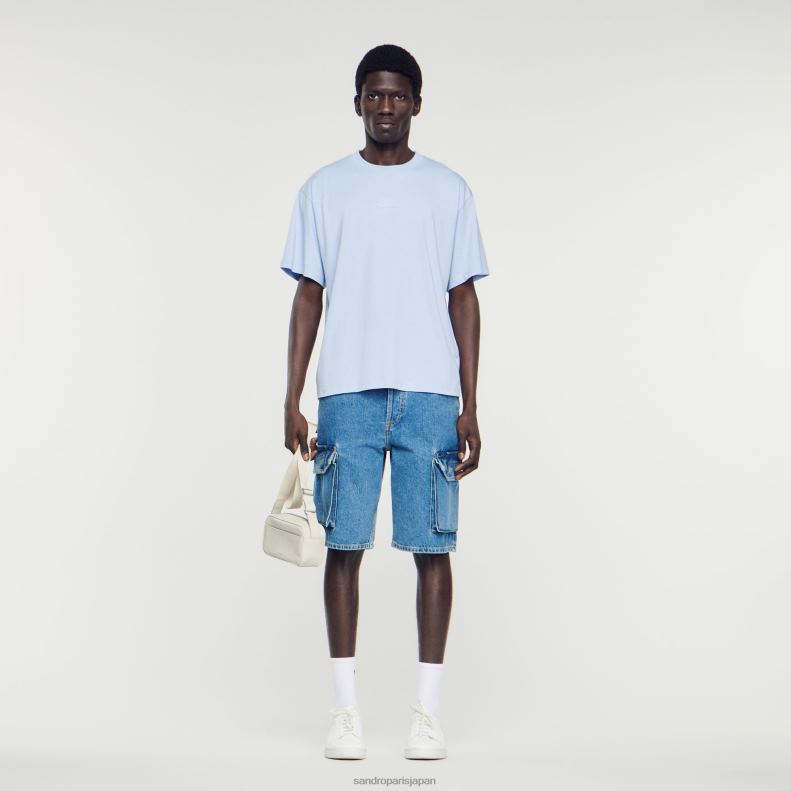 jp Sandro Paris 男性 ラバーロゴTシャツ 一色 20D4B739 衣服
