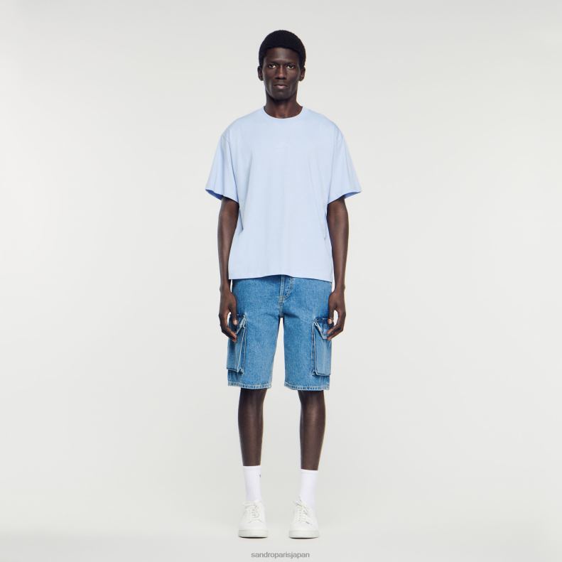 jp Sandro Paris 男性 ラバーロゴTシャツ 一色 20D4B739 衣服