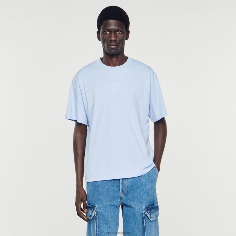jp Sandro Paris 男性 ラバーロゴTシャツ 一色 20D4B739 衣服