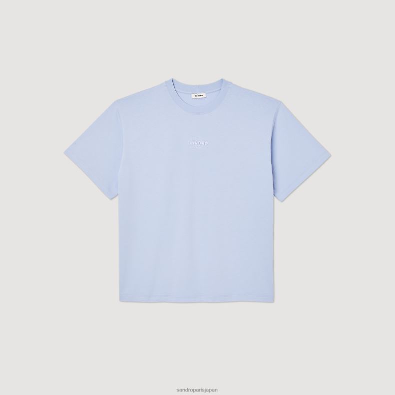 jp Sandro Paris 男性 ラバーロゴTシャツ 一色 20D4B739 衣服